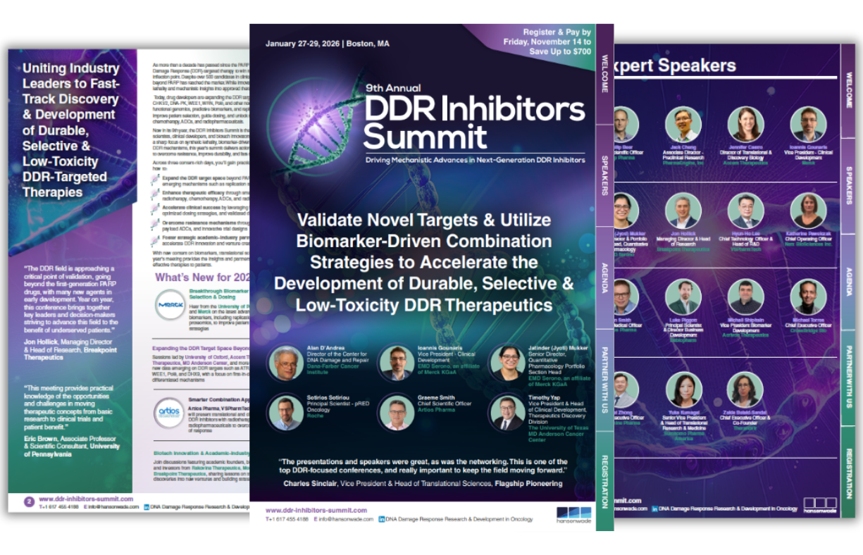 Most Recent Brochure Cover - 9th DDR Inhibitors Summit 2026 Most Recent Brochure Cover - 9th DDR Inhibitors Summit 2026